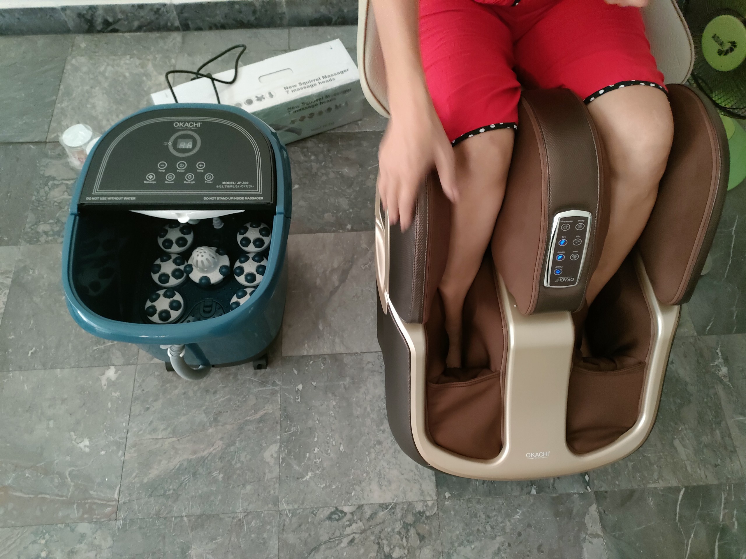 Máy massage chân thông minh 4D OKACHI JP-988 Plus
