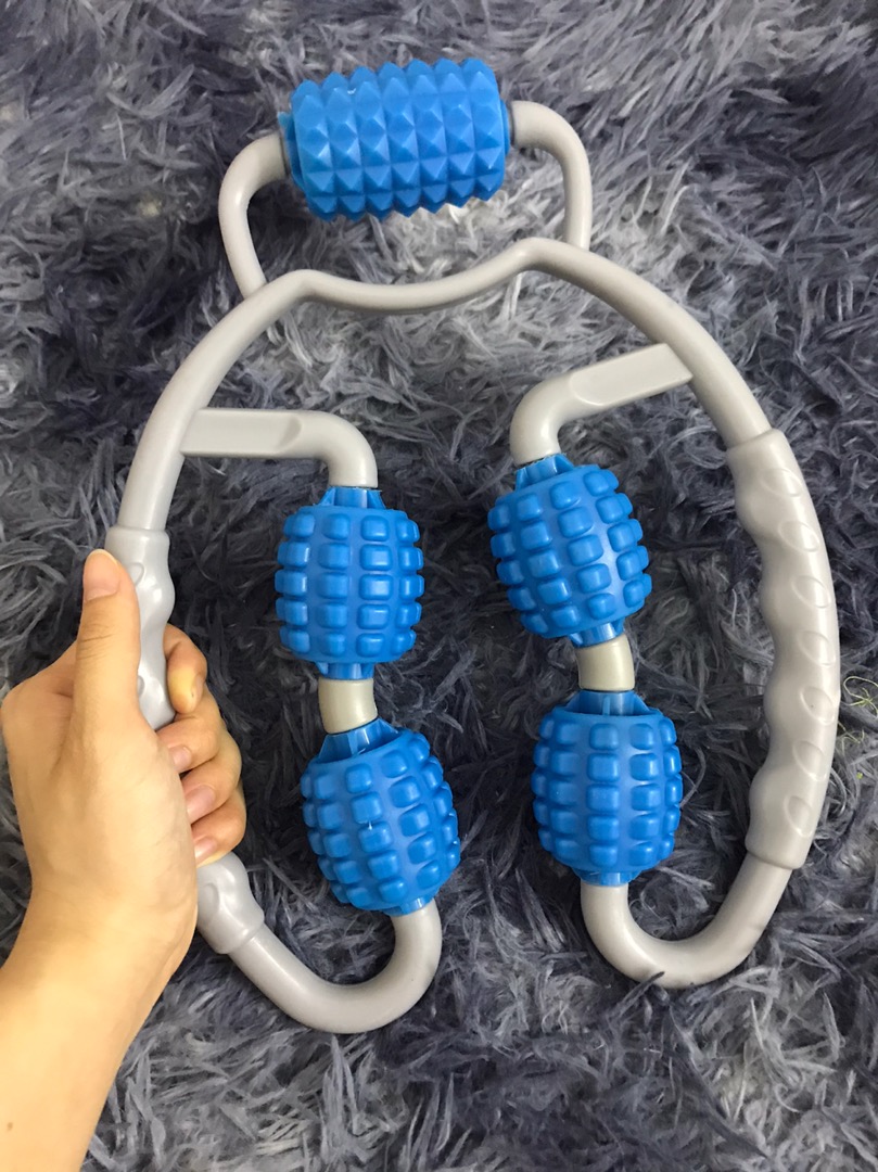 Con lăn massage giãn cơ 5 bánh xe Dobetters - Thiết bị thể thao giảm đau, xoa bóp vai tay chân, tiện dụng cho tập luyện và du lịch.