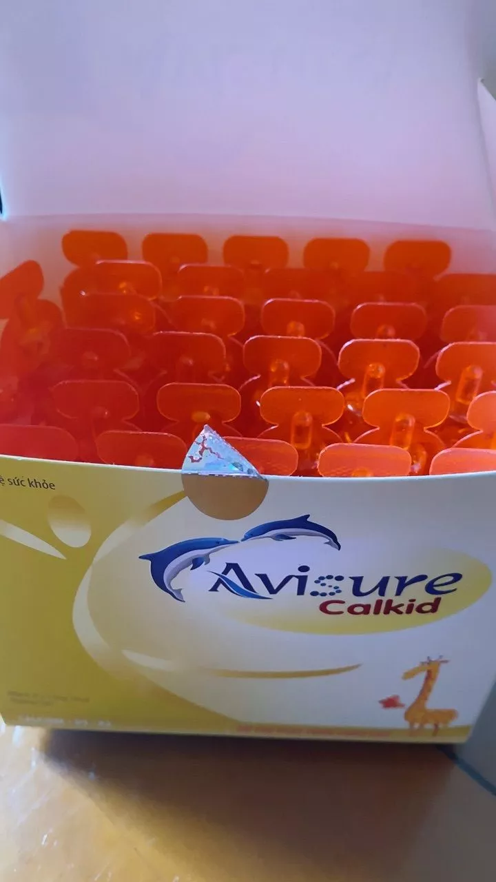 Canxi cho bé Avisure Calkid bổ sung canxi hữu cơ và D3 giúp trẻ cao lớn vượt trội 30 ống