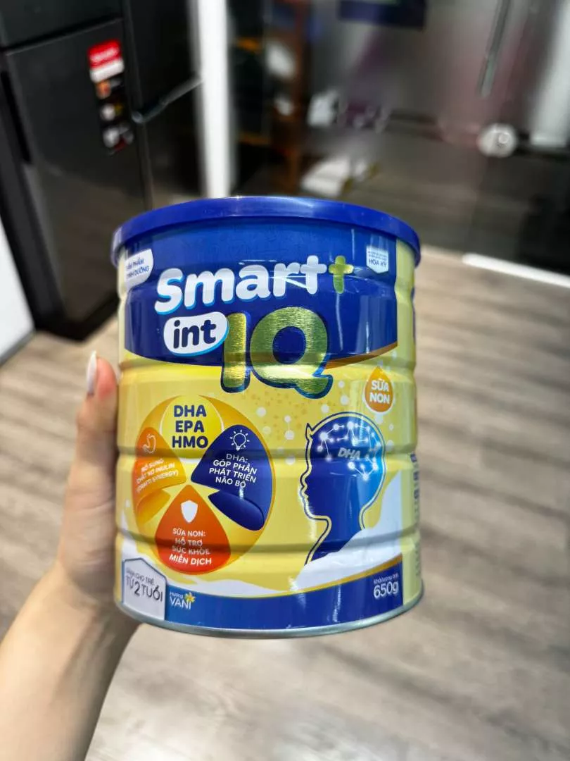 Sữa Non Smart IQ 650g - Hỗ Trợ Phát Triển Trí Não Cho Trẻ Từ 2 Tuổi, Giàu DHA, EPA, Tăng Cường Khả Năng Học Tập và Tư Duy
