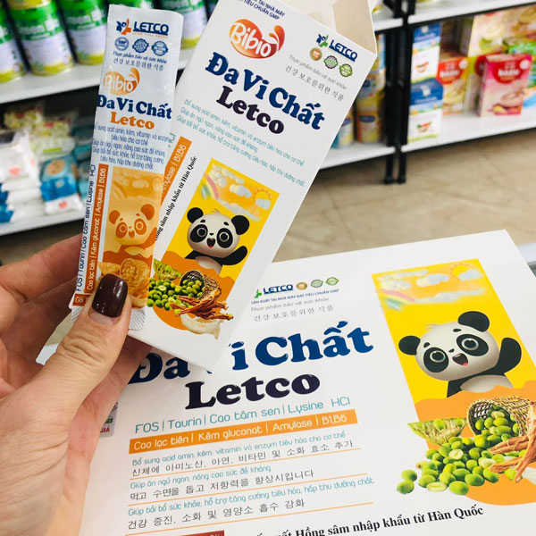Đa Vi Chất Letco Tăng Cường Đề Kháng Cho Trẻ - Hỗ Trợ Tiêu Hóa, Sức Khỏe Tối Ưu, Dành Cho Trẻ Từ 1 Tuổi Trở Lên - 3 Hộp Nhỏ 8 Gói 10ml