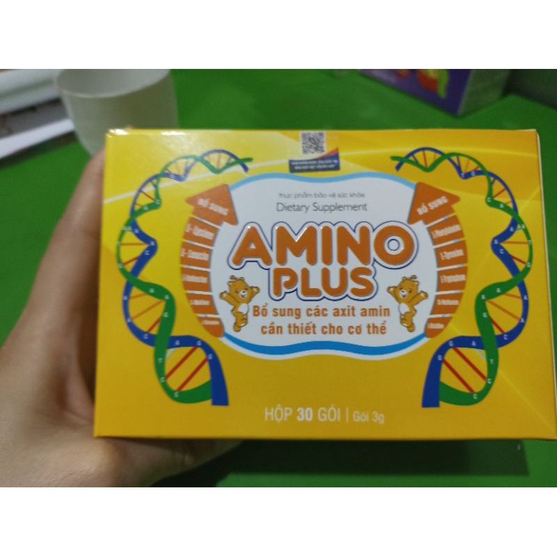 Cốm Dinh Dưỡng Amino Plus Tăng Cường Đề Kháng - Giúp Khỏe Mạnh Cho Trẻ Em và Người Lớn, Hộp 30 Gói