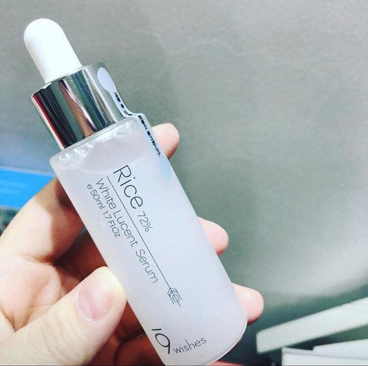 Serum 9Wishes Rice 72% White Lucent - Dưỡng Trắng, Cấp Ẩm, Chiết Xuất Nước Gạo, Phù Hợp Mọi Loại Da, 50ml