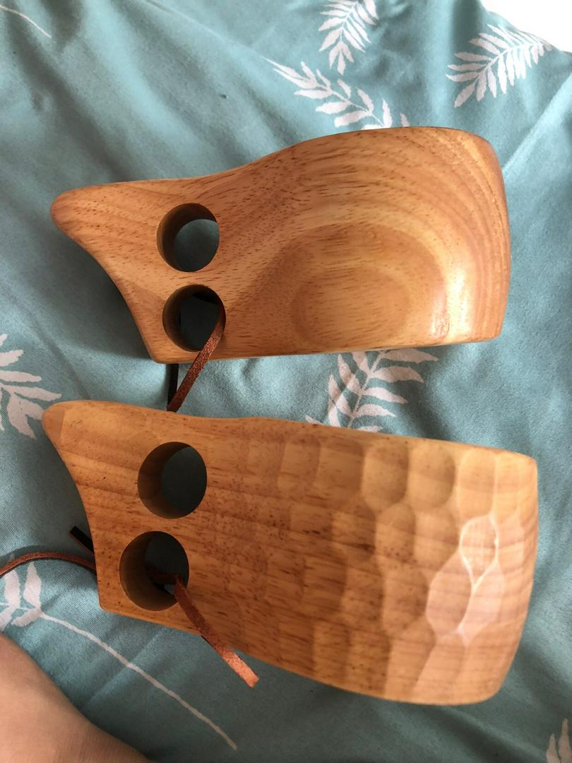 Cốc gỗ Kuksa Bushcraft tự nhiên - Cốc cổ điển vintage, quà tặng hoàn hảo cho cắm trại, du lịch và bạn bè