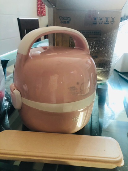 Hộp cơm điện Lotor 2 tầng - Hâm nóng và giữ nhiệt 1,3 lít, công nghệ hơi nước, cho bữa ăn thơm ngon tiện lợi