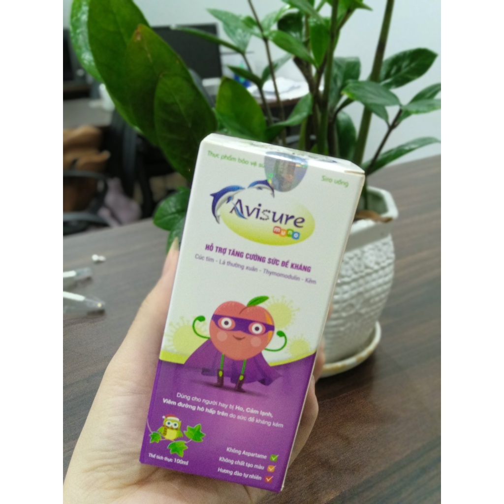 Siro Tăng Đề Kháng Cho Bé Avisure Muno - Giúp Ăn Ngon, Hết Ốm Vặt, Bổ Sung Kẽm & Lysine, Dễ Uống, Hỗ Trợ Miễn Dịch, Trẻ Biếng Ăn