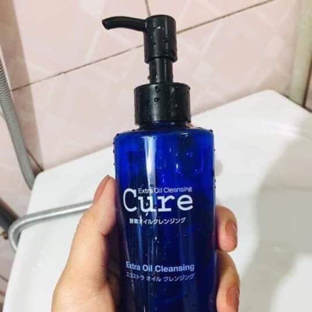 Cure Extra Oil Cleansing - Dầu Tẩy Trang Nhật Bản 200ml, Chiết Xuất Tự Nhiên, Làm Sạch Dịu Nhẹ, Giữ Ẩm Da, Không Gây Khô Da