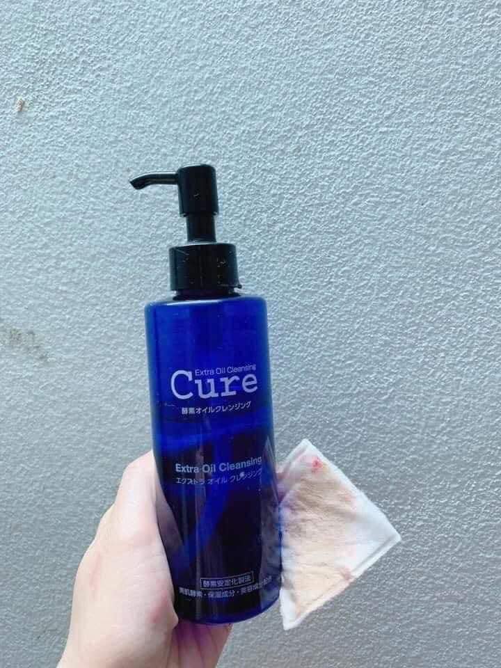 Cure Extra Oil Cleansing - Dầu Tẩy Trang Nhật Bản 200ml, Chiết Xuất Tự Nhiên, Làm Sạch Dịu Nhẹ, Giữ Ẩm Da, Không Gây Khô Da