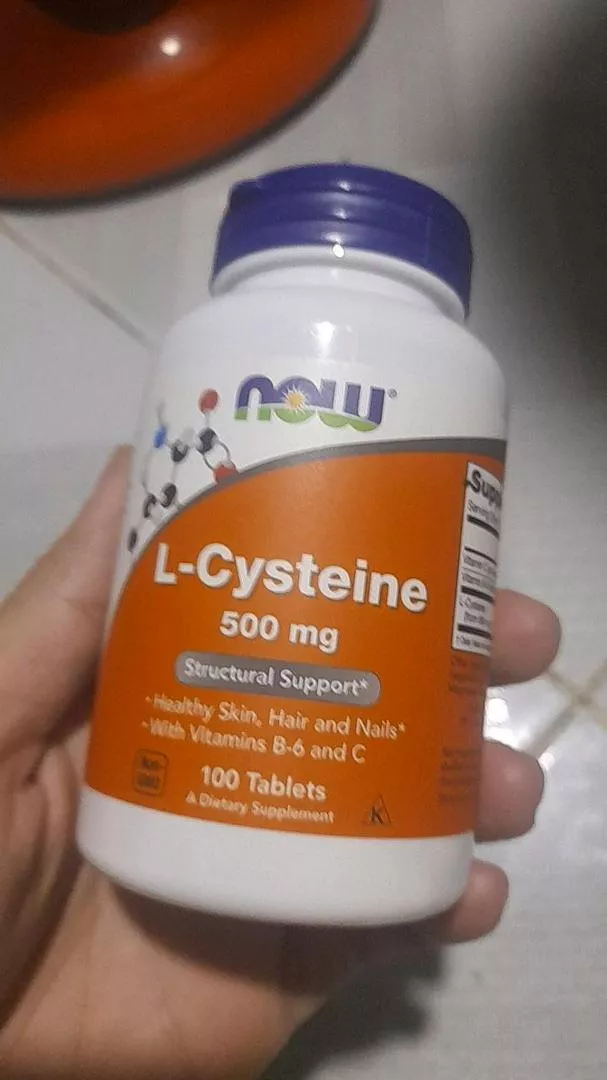 Viên uống Now L-Cysteine 500mg, hỗ trợ sức khỏe da tóc móng với Vitamin B6 & C - chăm sóc sức khỏe hàng ngày