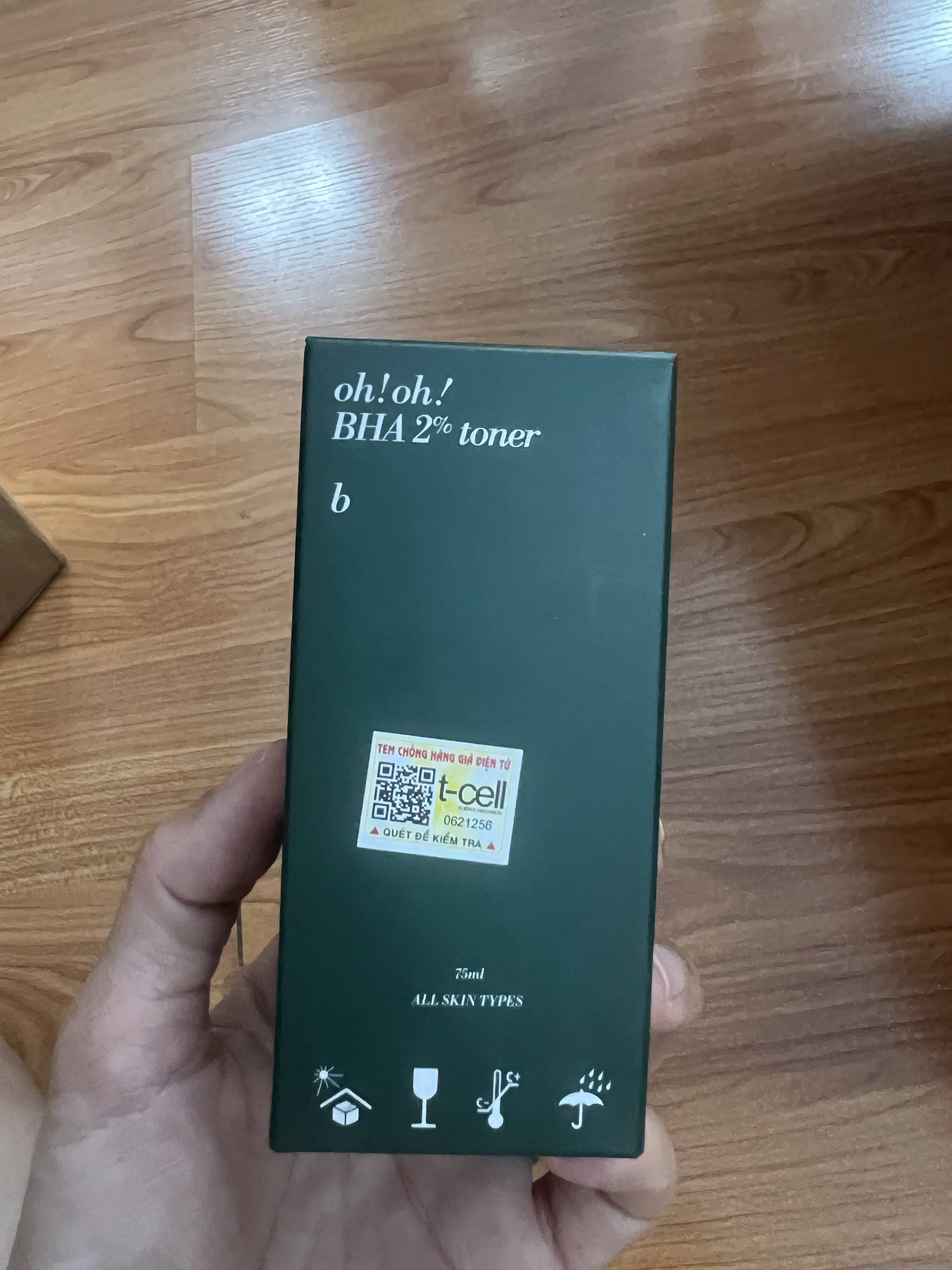 Nước Hoa Hồng Oh!Oh! 2% BHA Toner - Làm Sạch Sâu, Giúp Kiểm Soát Dầu, Cải Thiện Kết Cấu Da - Dành Cho Da Dầu, 75ml