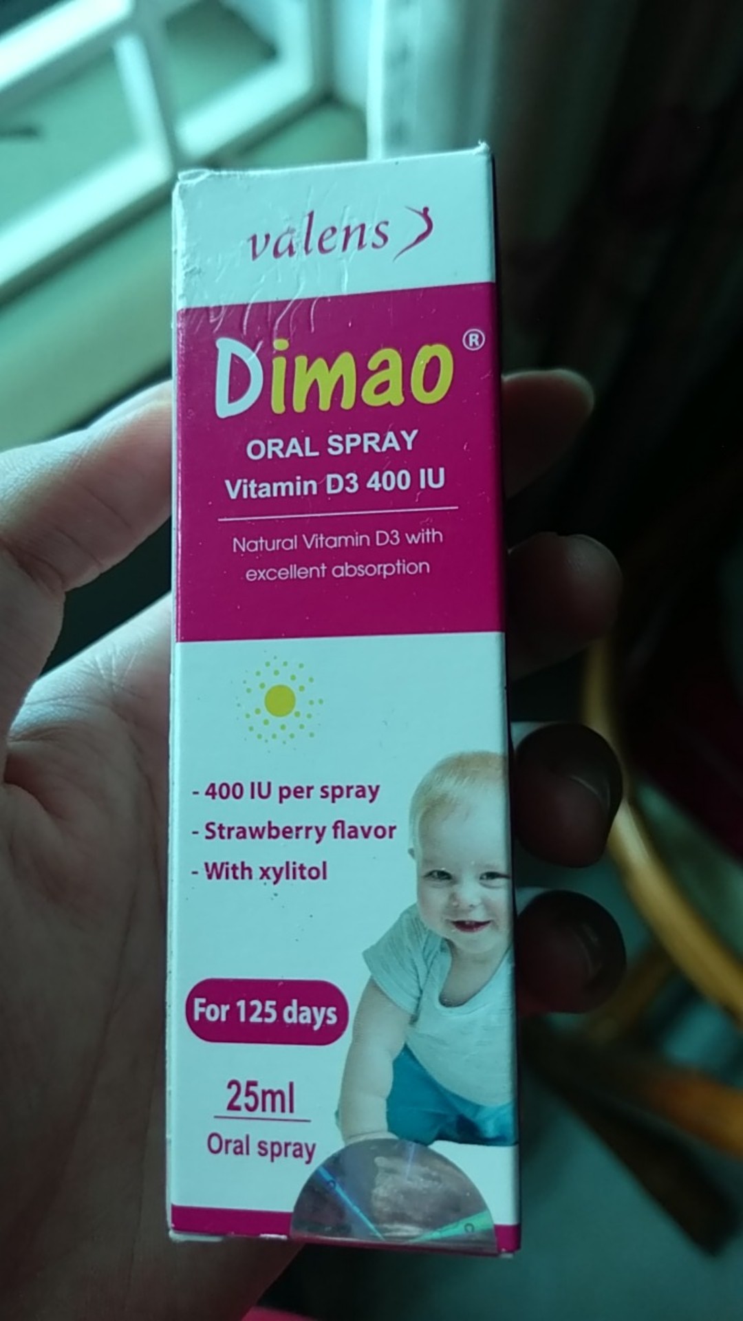 Dimao Vitamin D3 Dạng Xịt 400IU - Hỗ Trợ Tăng Chiều Cao Cho Bé, Bổ Sung Canxi Tiện Lợi, Hương Vị Dâu Ngon