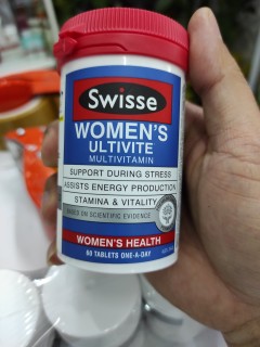 Vitamin Tổng Hợp Swisse Women's Ultivite Multivitamin 60 Viên - Hỗ Trợ Sức Khỏe Phụ Nữ, Giảm Mệt Mỏi, Tăng Cường Năng Lượng
