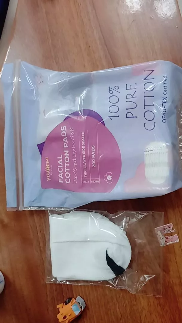 Bông Tẩy Trang Yusachi Suzuran Nhật Bản - 100% Cotton Tự Nhiên Mềm Mịn, Không Kích Ứng - Túi 200 Miếng Tiện Lợi