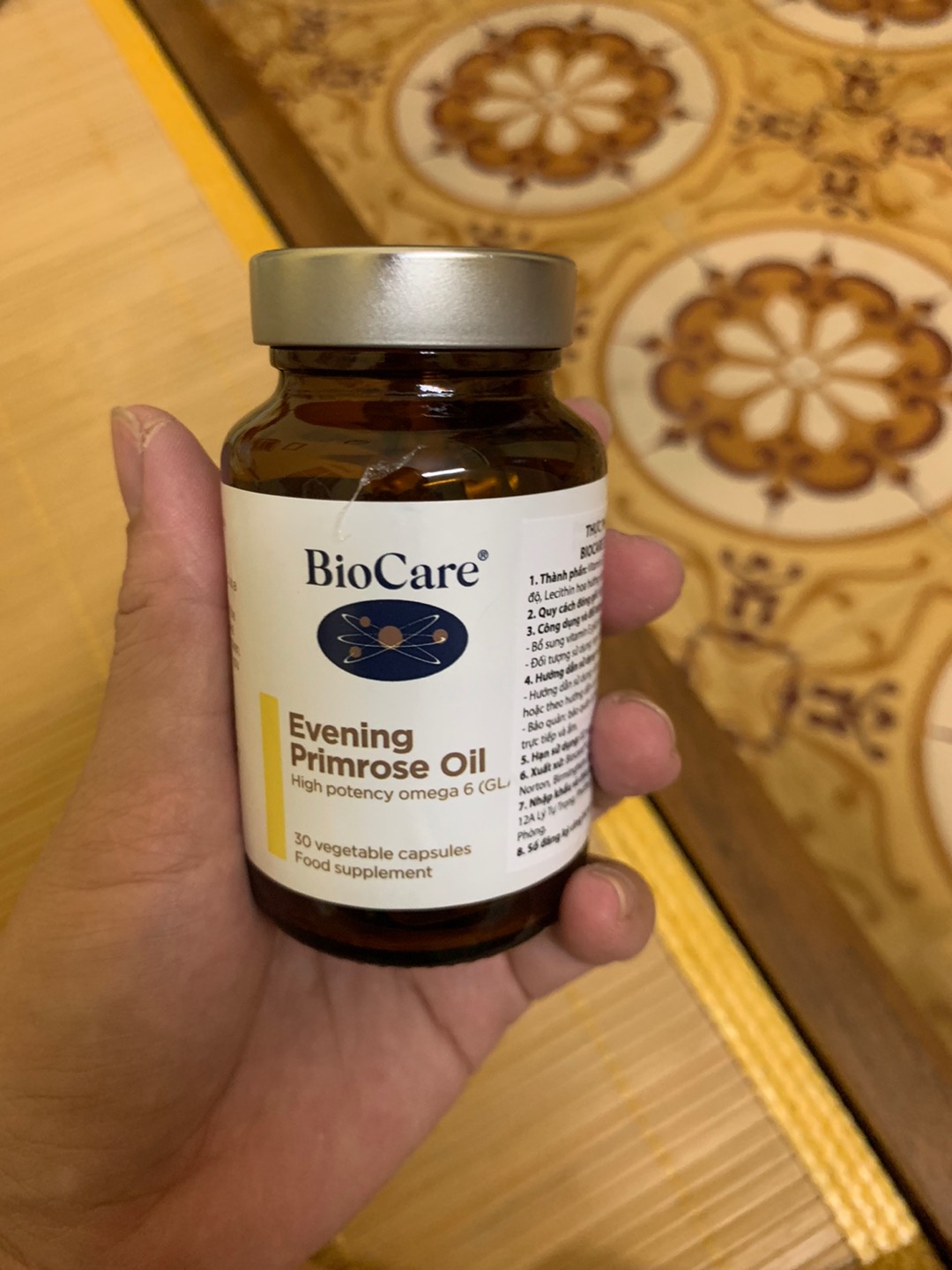 Tinh Dầu Hoa Anh Thảo BioCare Evening Primrose Oil - Hỗ Trợ Cân Bằng Nội Tiết, Chăm Sóc Da Tóc 30 Viên Chính Hãng Anh