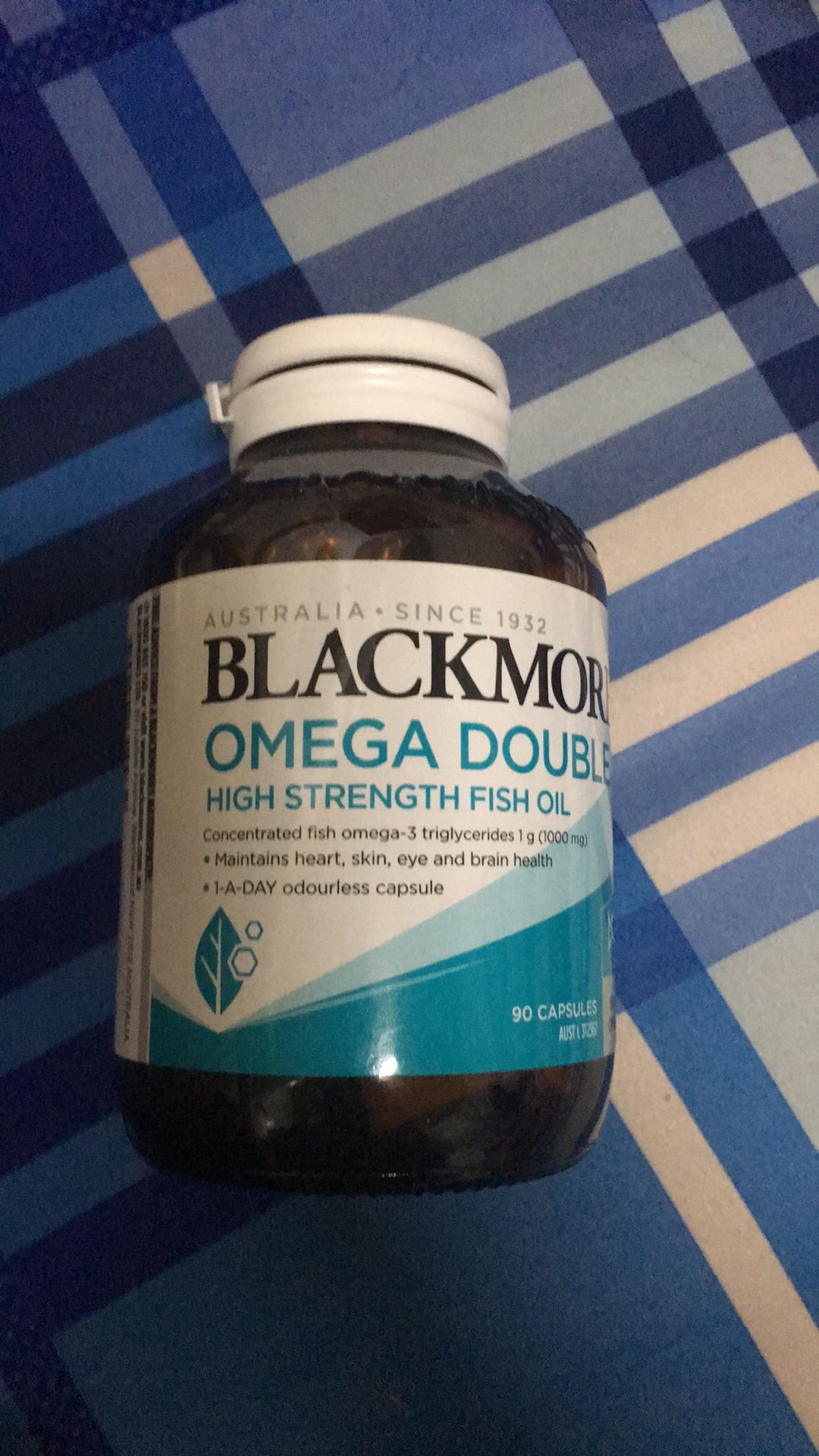 Dầu Cá Gấp Đôi Omega-3 Blackmores Omega Double Úc - Viên Nang Dễ Nuốt, Tốt Cho Mắt, Tim Mạch, Làm Đẹp Da, 90 Viên