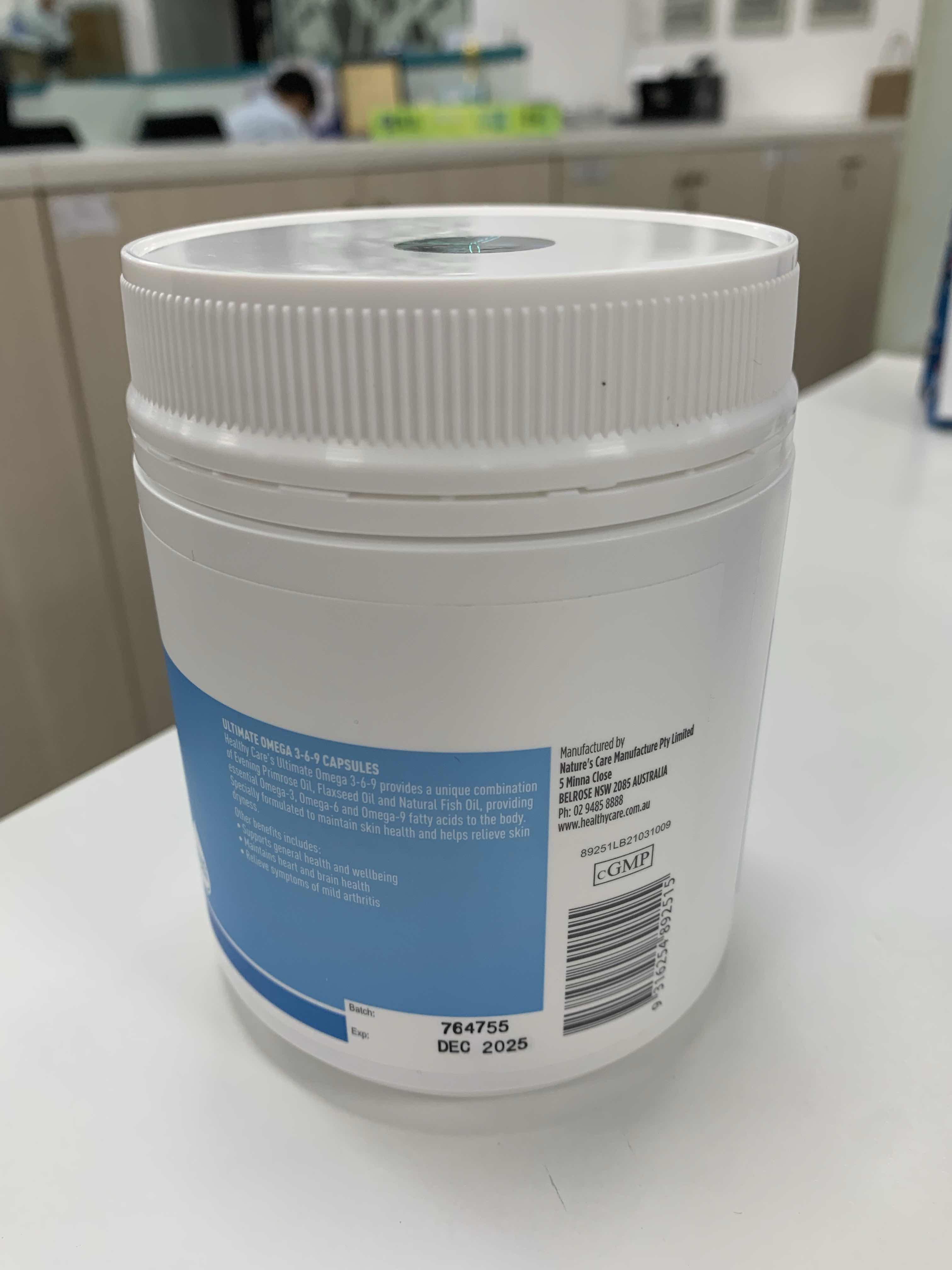 Viên Uống Omega 3-6-9 Healthy Care Ultimate Hộp 200 Viên - Hỗ Trợ Tim Mạch, Sức Khỏe Xương Khớp và Làm Đẹp Da