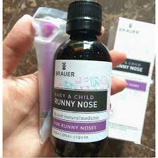 Siro Brauer Runny Nose 100ml - Hỗ Trợ Giảm Sổ Mũi Cho Bé Từ 6 Tháng - Siro Thiên Nhiên Dễ Dùng, An Toàn, Không Phản Ứng Phụ