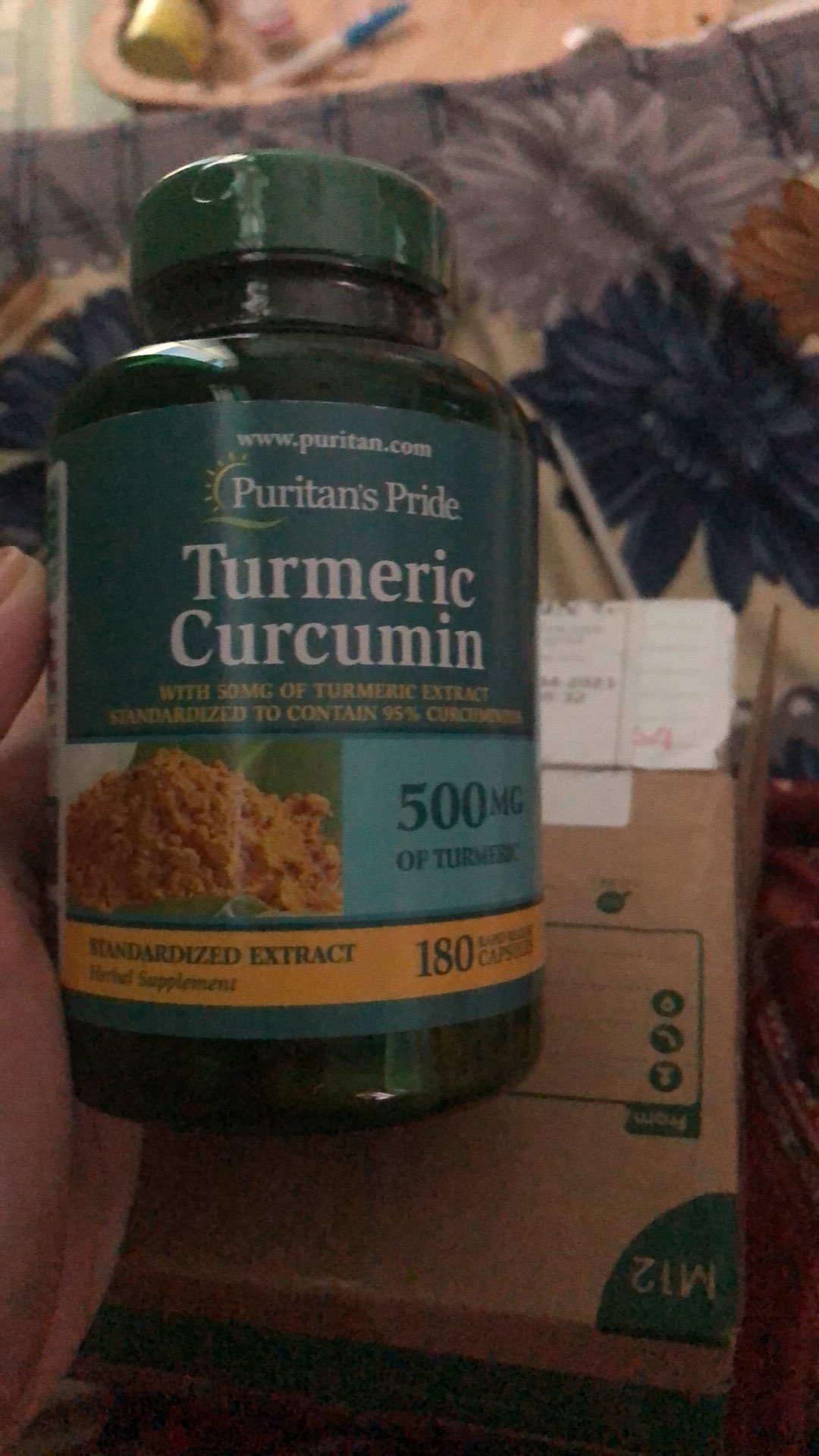 Tinh Chất Nghệ Vàng Curcumin Puritan's Pride 500mg - Viên Uống Hỗ Trợ Tiêu Hóa, Làm Đẹp Da, 180 Viên của Mỹ