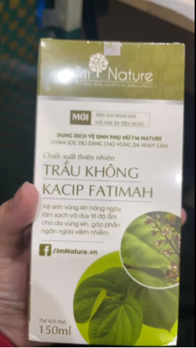 Dung dịch vệ sinh phụ nữ I’m Nature chiết xuất trầu không 150ml - Kháng khuẩn, ngăn ngừa viêm nhiễm, an toàn cho sức khỏe phụ nữ
