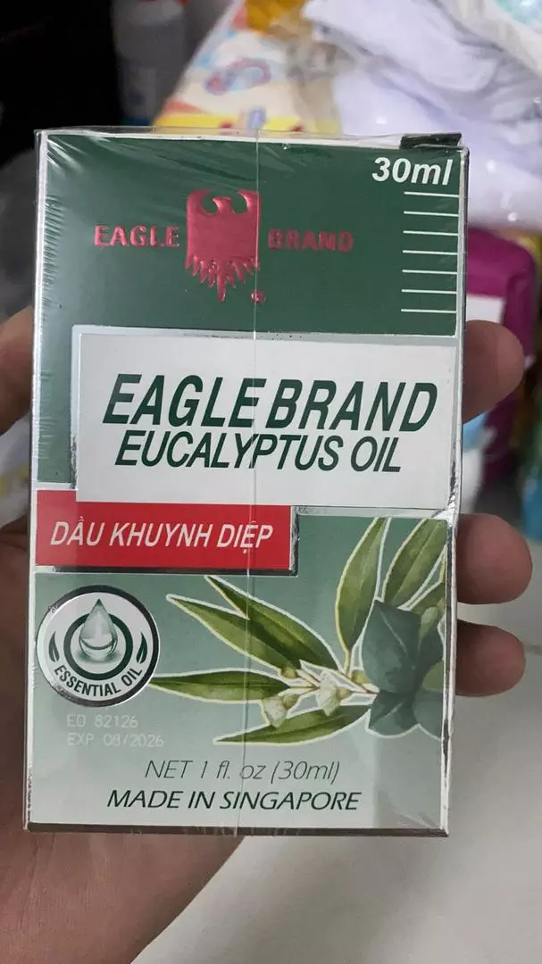 Dầu Khuynh Diệp Con Ó Eagle Brand Eucalyptus Oil 30ml - Giảm Nhức Đầu, Làm Ấm Cơ Thể, Hương Thơm Thư Giãn, Chăm Sóc Da