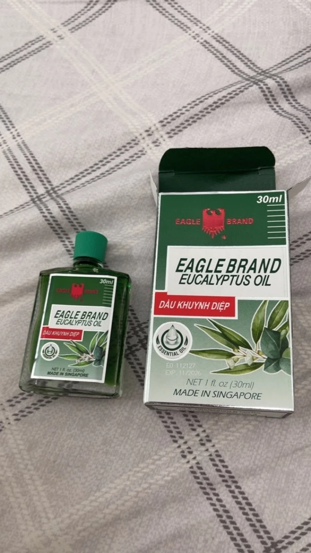 Dầu Khuynh Diệp Con Ó Eagle Brand Eucalyptus Oil 30ml - Giảm Nhức Đầu, Làm Ấm Cơ Thể, Hương Thơm Thư Giãn, Chăm Sóc Da