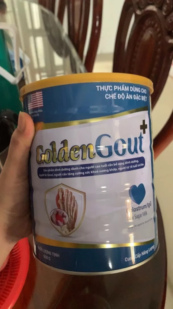 Sữa Dinh Dưỡng Golden NanoFood cho Người Bị Gút - Tăng Cường Đề Kháng, Bổ Sung Vitamin, Khoáng Chất - Hương Vị Ngon Dễ Uống 650g