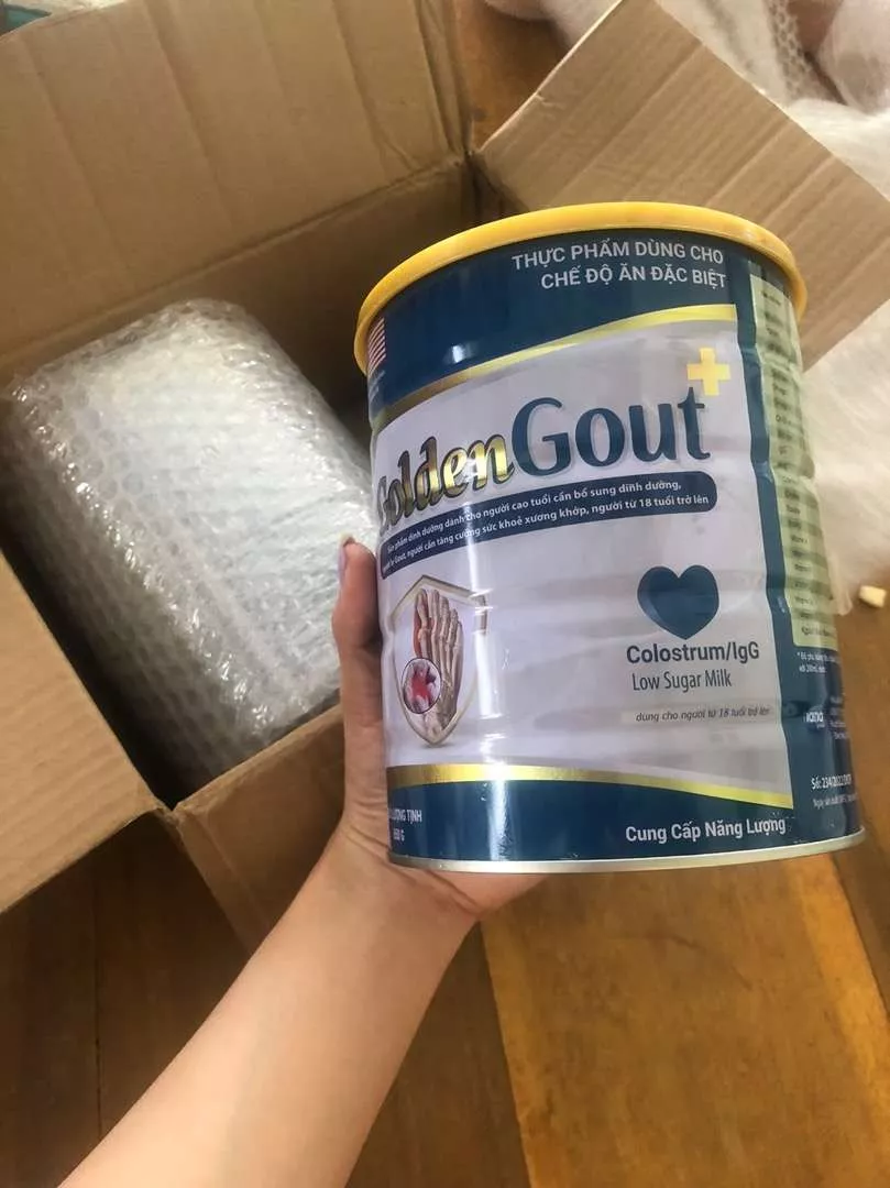 Sữa Dinh Dưỡng Golden NanoFood cho Người Bị Gút - Tăng Cường Đề Kháng, Bổ Sung Vitamin, Khoáng Chất - Hương Vị Ngon Dễ Uống 650g