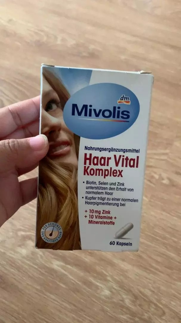 Viên uống kích thích mọc tóc Mivolis Haar Vital Komplex - Giải pháp bổ sung Biotin, Vitamin và khoáng chất cho mái tóc dày và bóng khỏe