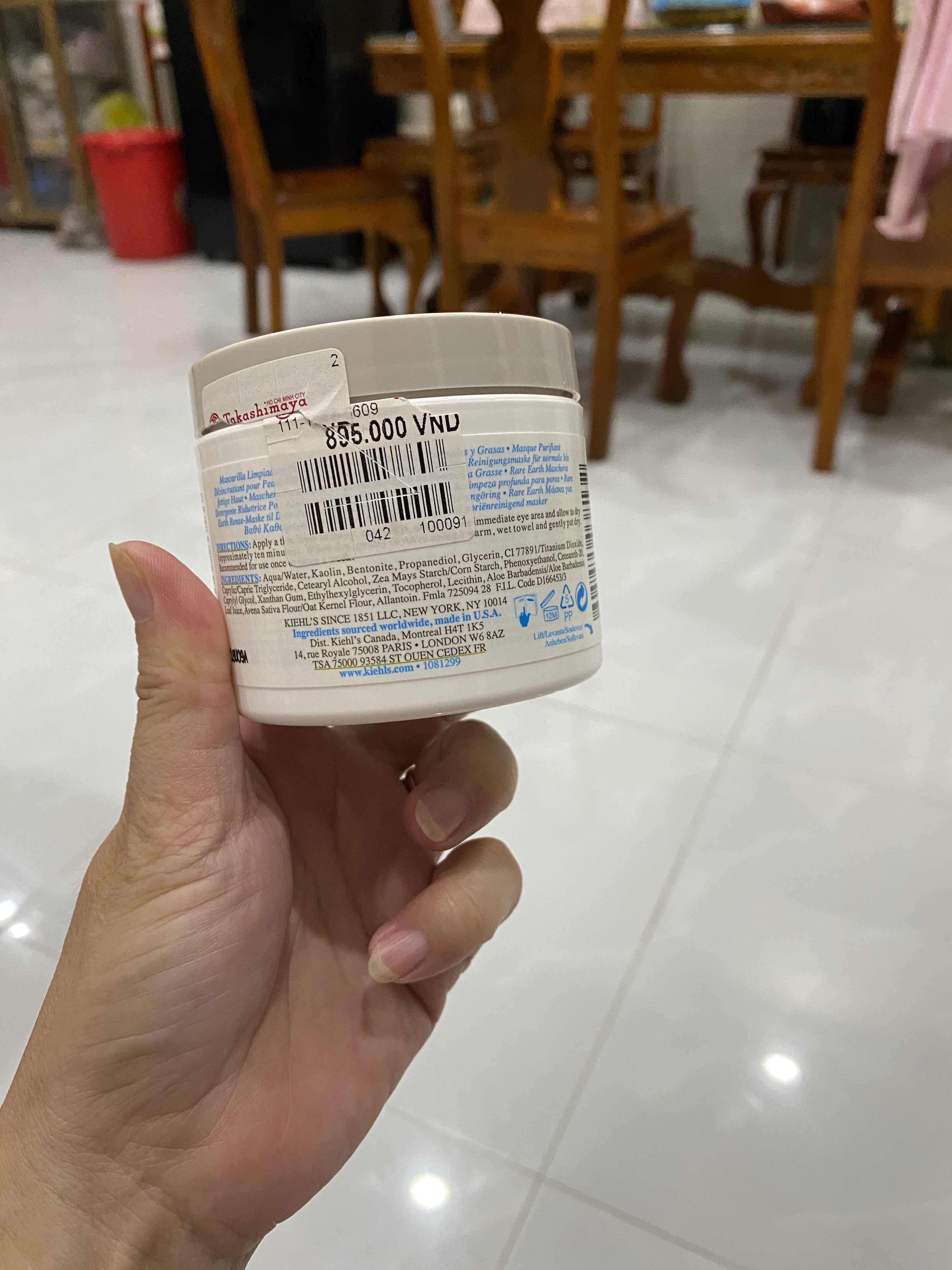 Mặt Nạ Đất Sét Kiehl's Mini 14ml - Kiểm Soát Dầu, Giảm Mụn, Chăm Sóc Da Đầu Nhờn - Sản Phẩm Mỹ Phẩm Tự Nhiên Từ Mỹ