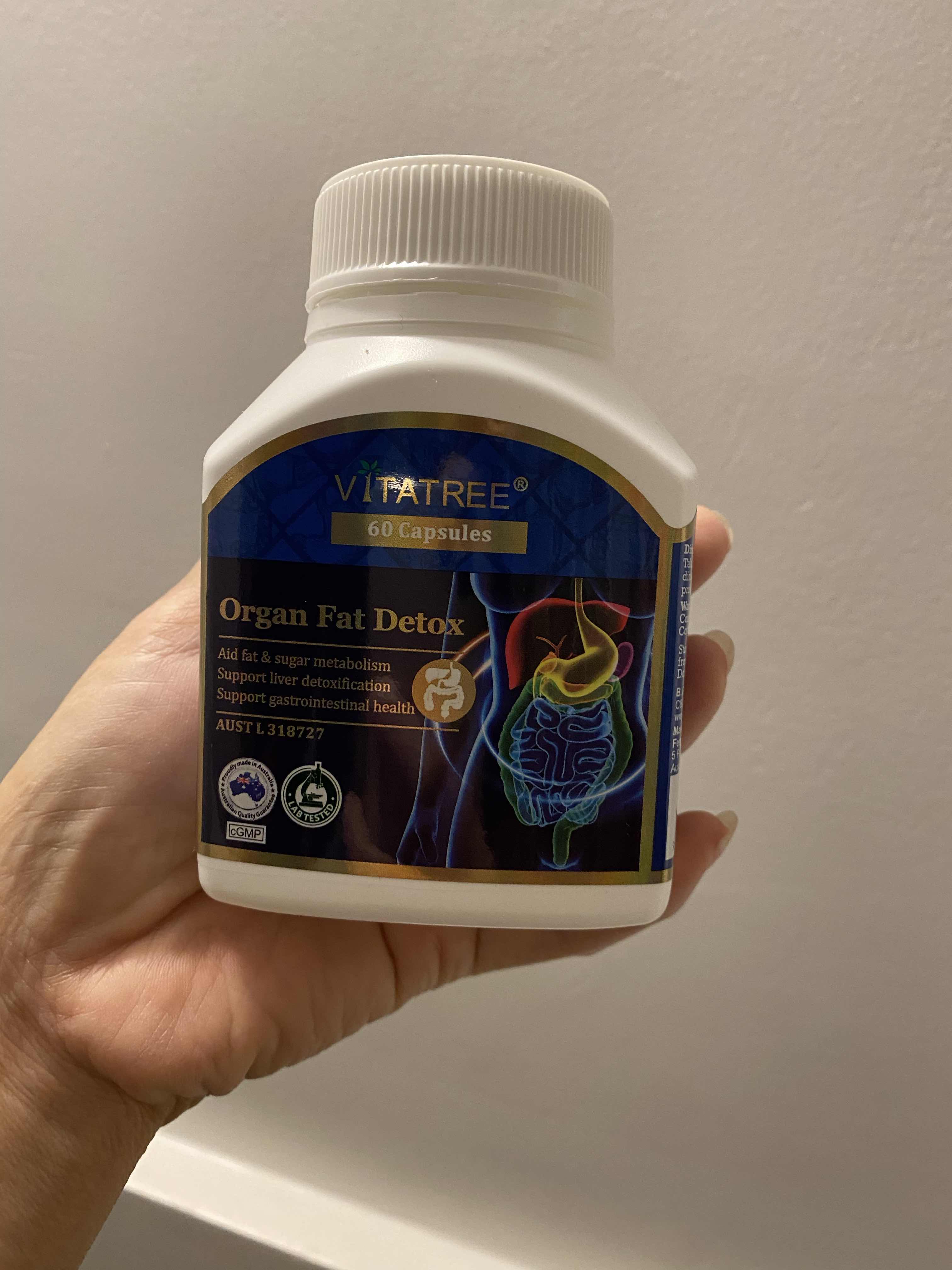 Viên uống Vitatree Organ Fat Detox - Hỗ trợ chuyển hoá chất béo, thải độc gan, giảm mỡ máu, sản phẩm chất lượng từ Úc, 60 viên