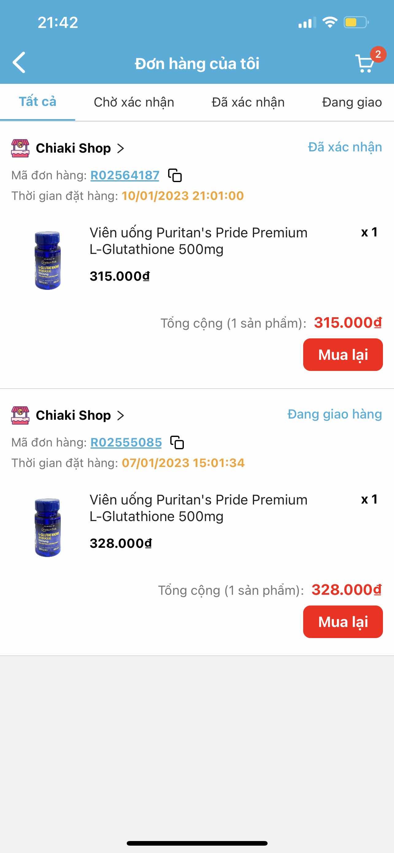 Viên uống Puritan's Pride Premium L-Glutathione 500mg - Hỗ trợ trắng da và tăng cường hệ miễn dịch - Sản phẩm chăm sóc sức khỏe tự nhiên từ Mỹ