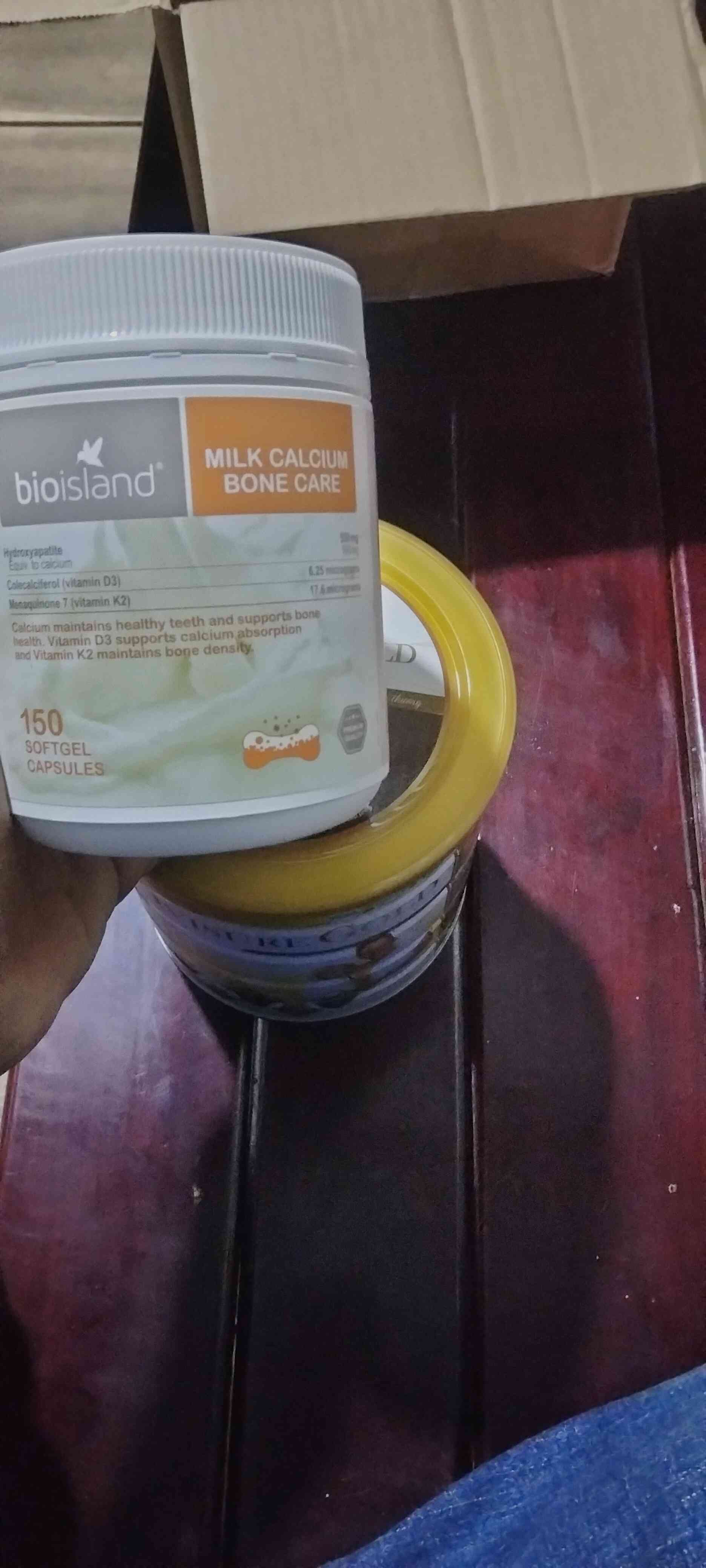 Viên uống bổ sung Canxi Bio Island Milk Calcium Bone Care 150 viên - Hỗ trợ sức khỏe xương và răng chắc khỏe với vitamin D3, K2.