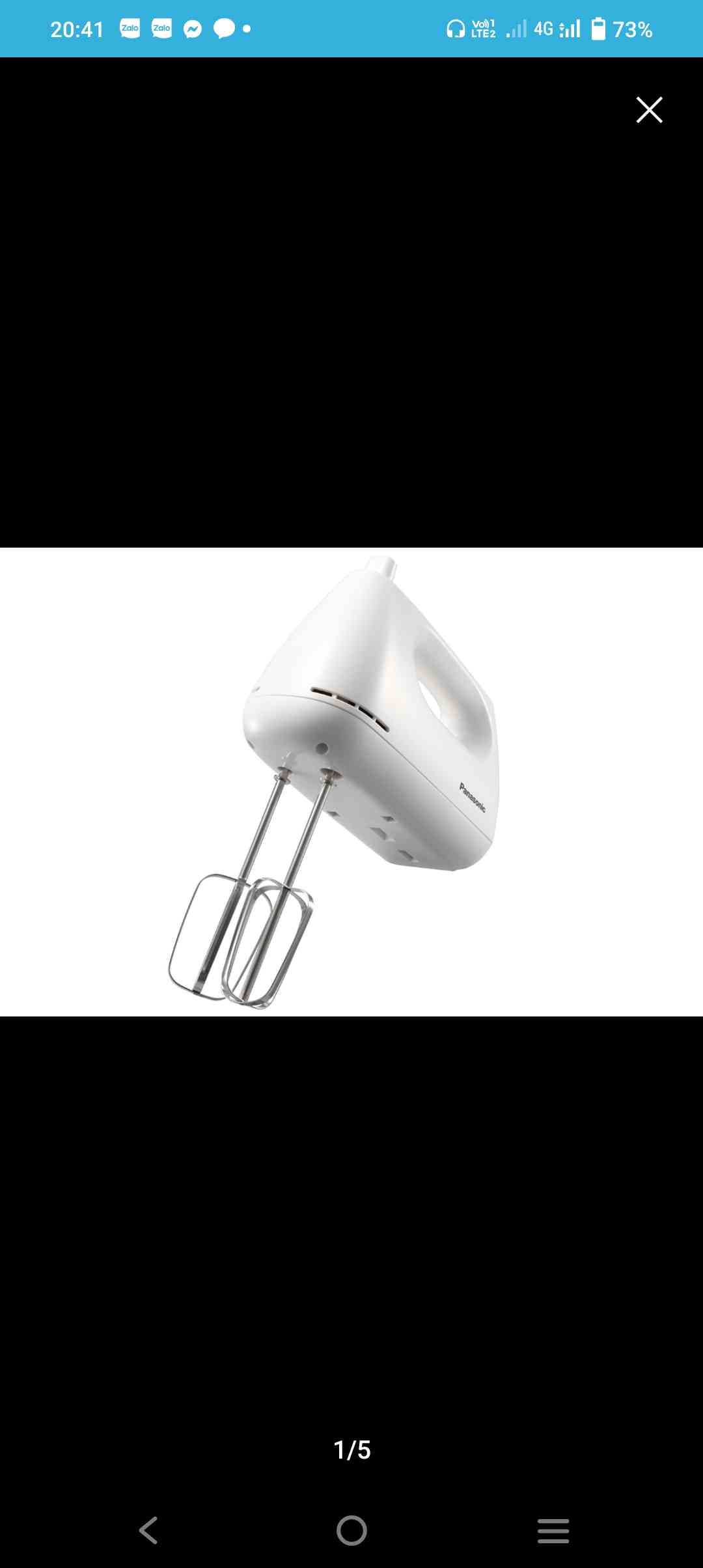 Máy Đánh Trứng Panasonic MK-GH3WRA - Thiết Kế Gọn Đẹp, 5 Tốc Độ, Công Suất 175W, Bền Bỉ, Thích Hợp Mọi Không Gian Bếp