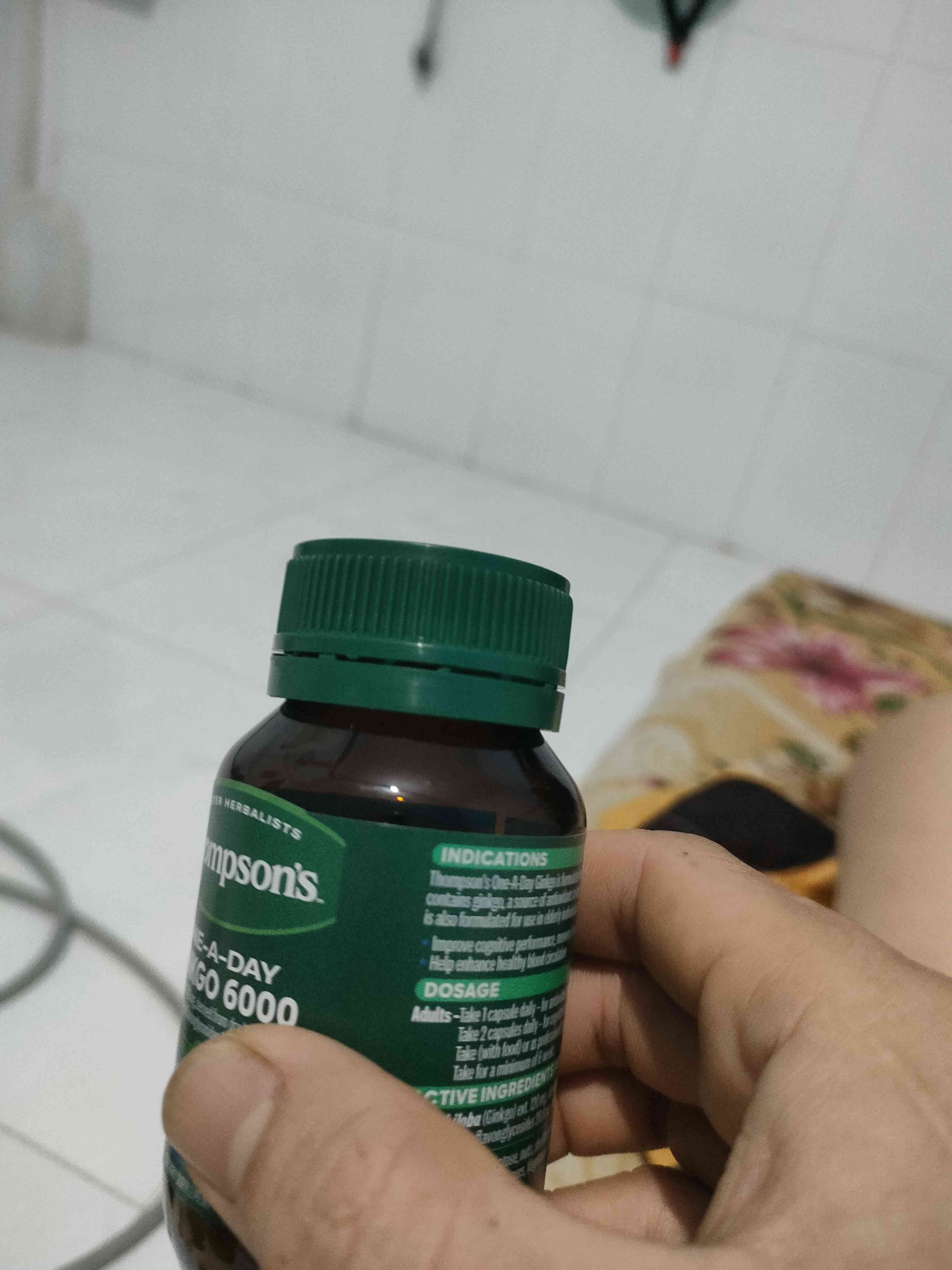 Viên uống Thompson's One A Day Ginkgo 6000mg - Hỗ trợ tăng cường trí nhớ, bổ não, cải thiện tuần hoàn máu hiệu quả