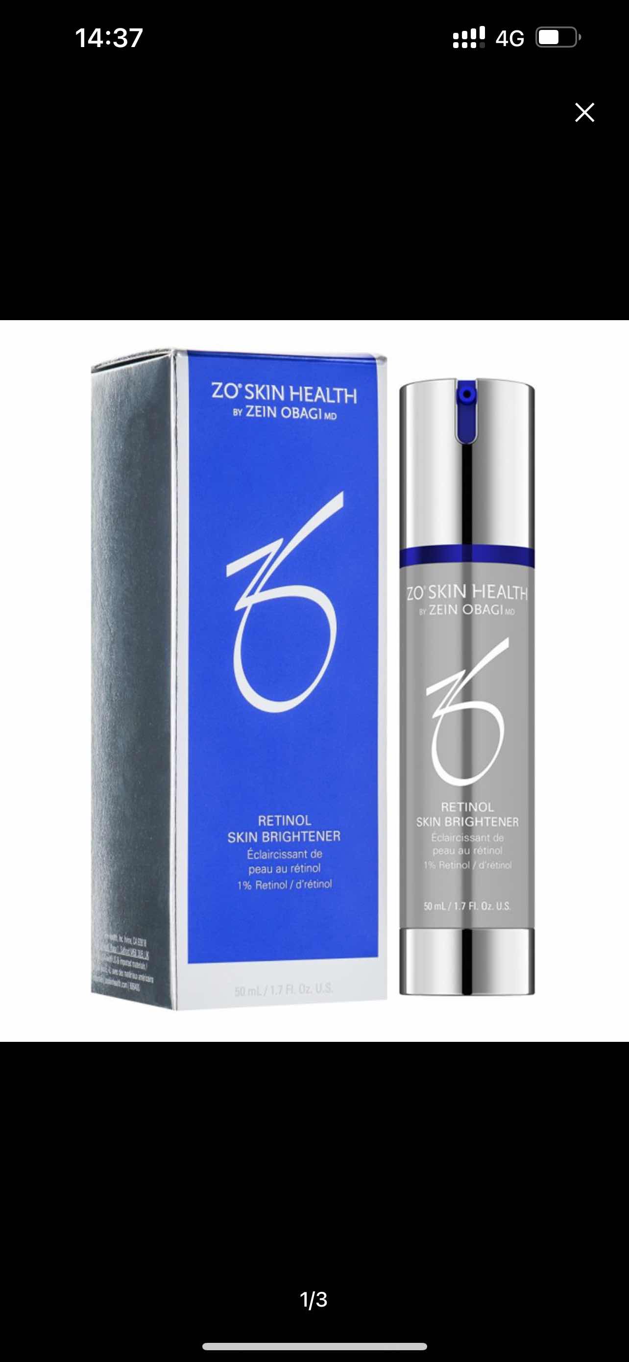 Kem Dưỡng Da Retinol 1% Zo Skin Health by Zein Obagi 50ml - Làm Sáng Da, Ngăn Ngừa Lão Hóa, Dưỡng Ẩm Cho Da Tươi Trẻ