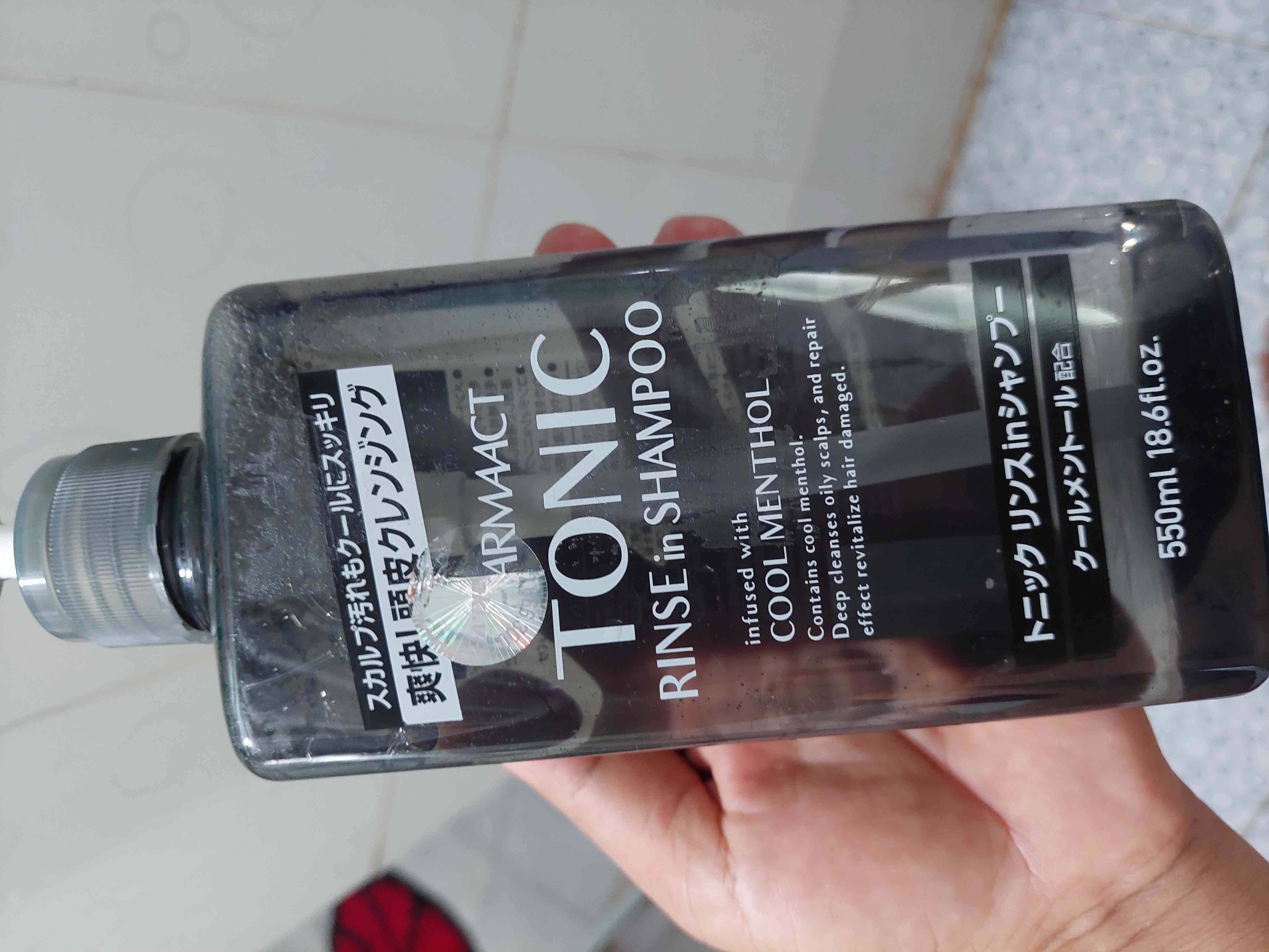 Dầu Gội Tonic Pharmaact 550ml Dành Cho Nam - Ngăn Ngừa Gàu, Cung Cấp Độ Ẩm, Hương Thơm Nam Tính, Tóc Khỏe Đẹp Tự Nhiên