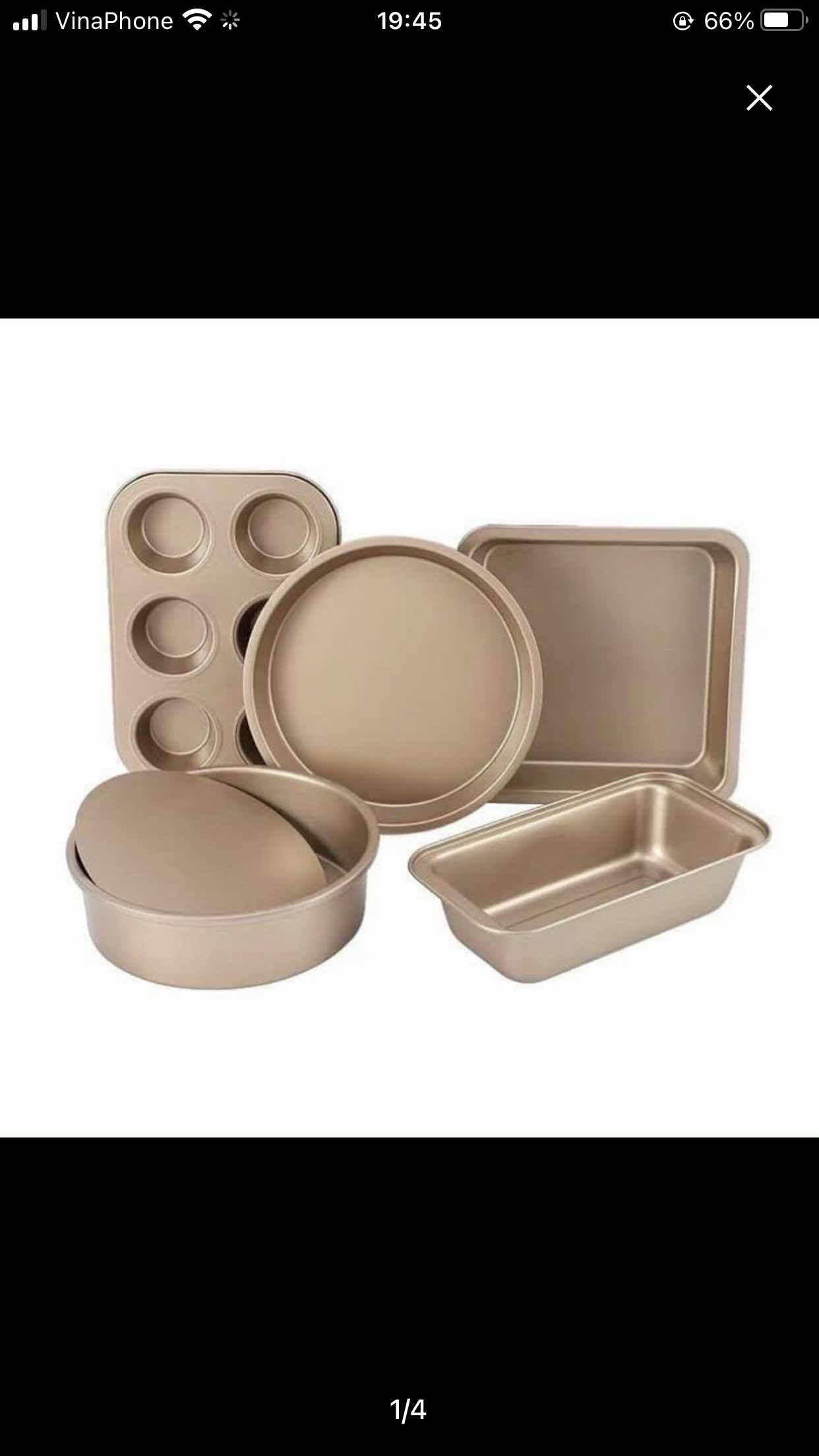 Set 5 Khuôn Nướng Bánh Thép Carbon Chống Dính - Bánh Pizza, Cupcake, Bông Lan - Dụng Cụ Làm Bánh Chất Lượng Cao