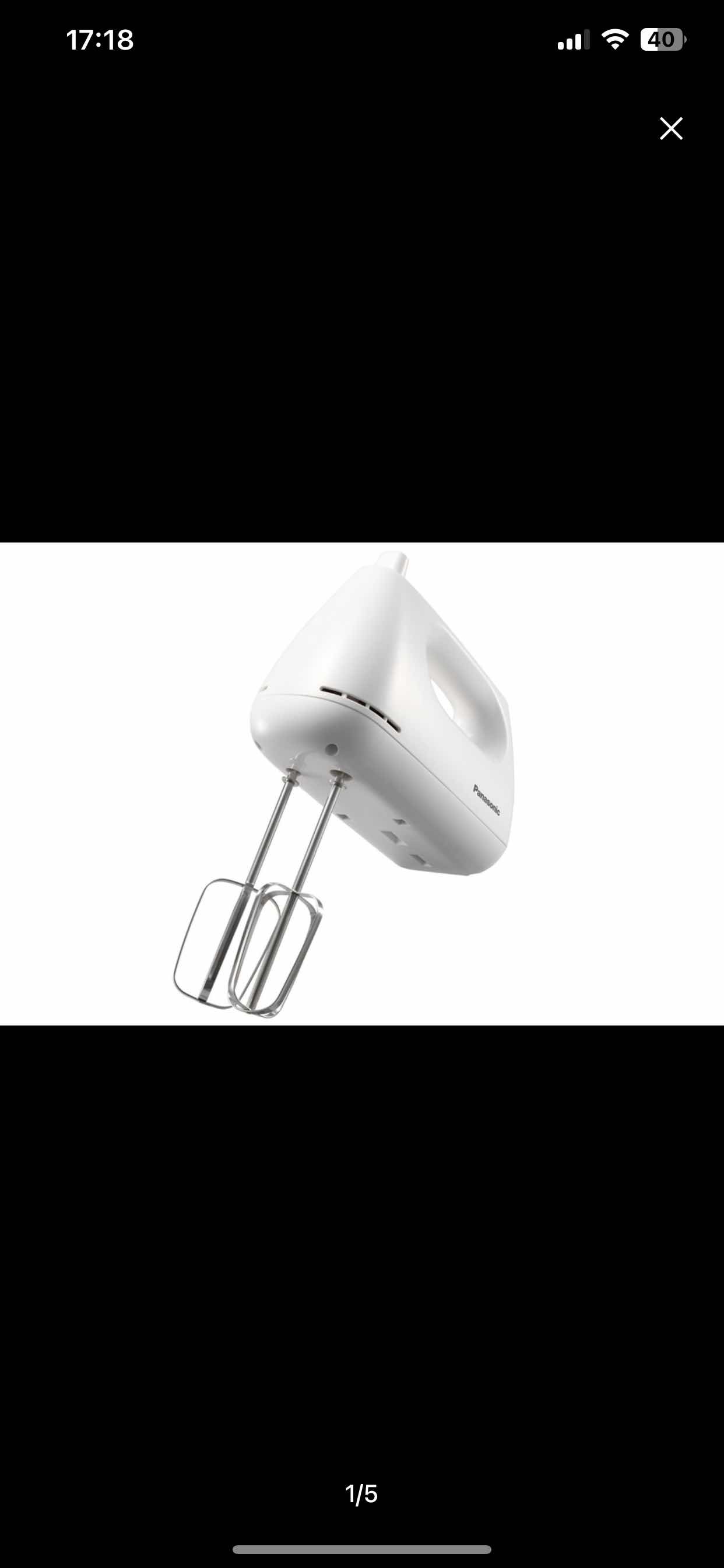 Máy Đánh Trứng Panasonic MK-GH3WRA - Thiết Kế Gọn Đẹp, 5 Tốc Độ, Công Suất 175W, Bền Bỉ, Thích Hợp Mọi Không Gian Bếp