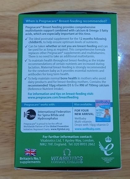 Vitamin Tổng Hợp Pregnacare Breastfeeding 84 Viên - Hỗ Trợ Sức Khỏe Mẹ Sau Sinh, Tăng Cường Lợi Sữa và Đề Kháng