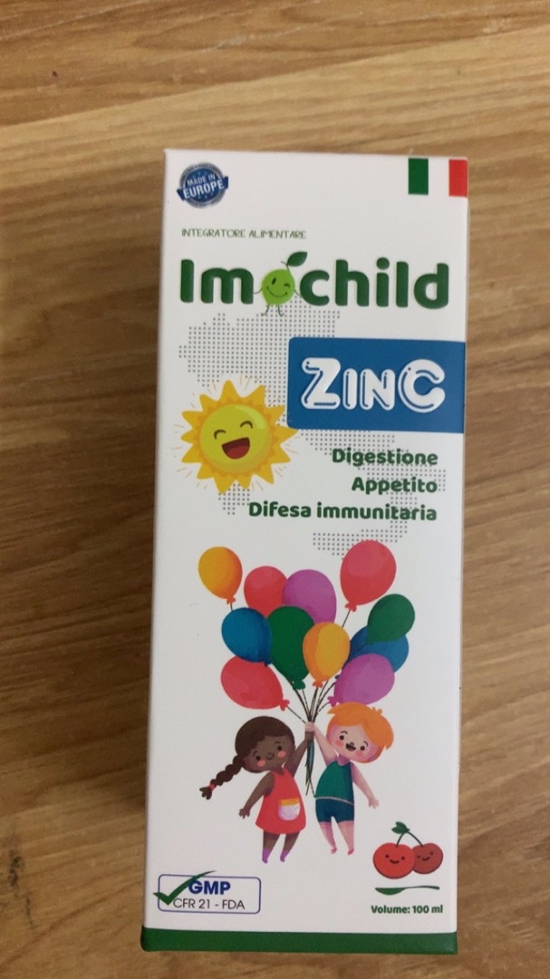 Siro Imochild Zinc 100ml - Hỗ trợ bổ sung kẽm, kích thích trẻ ăn ngon, tăng sức đề kháng và cải thiện hệ tiêu hóa cho bé.