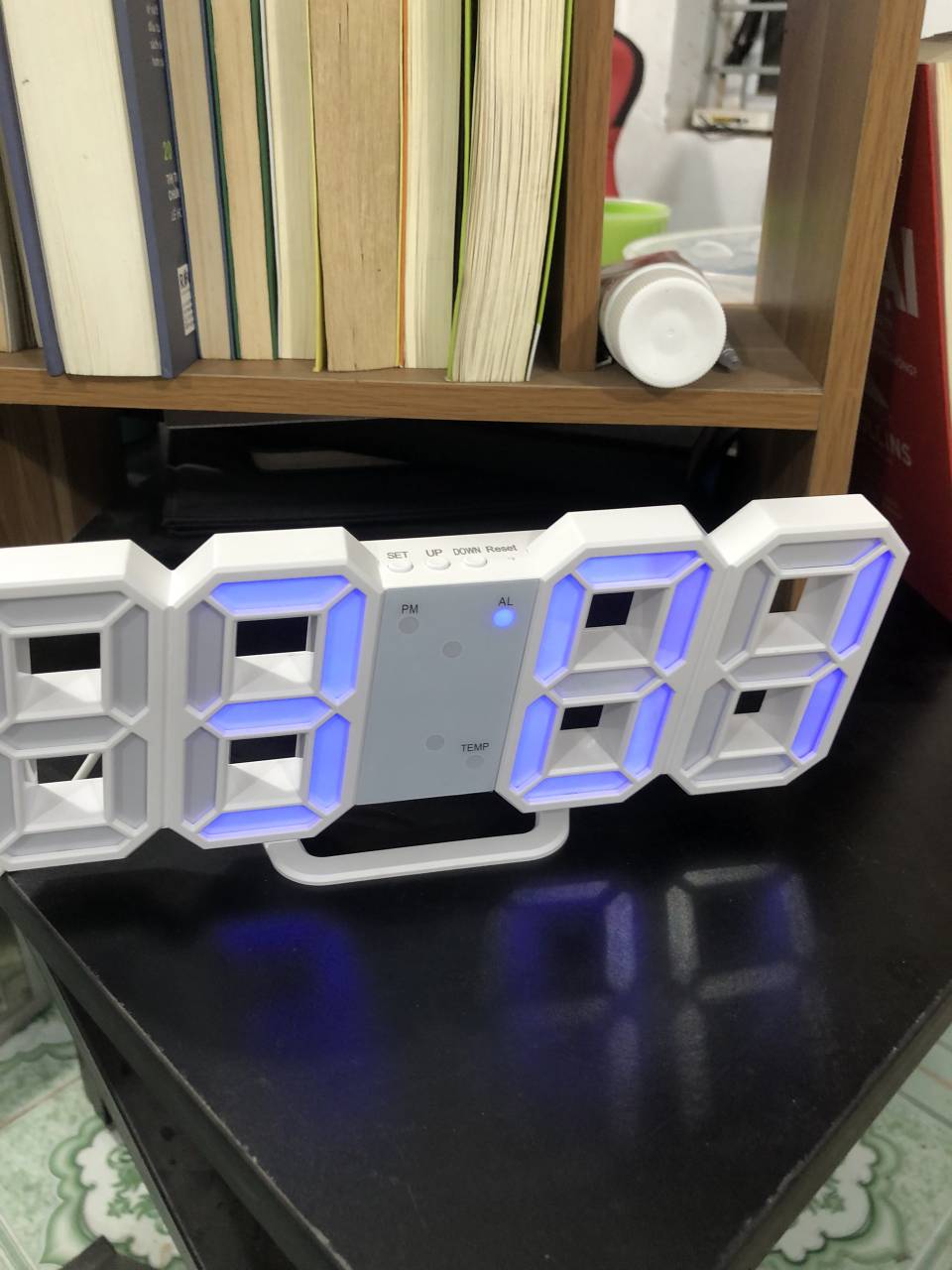 Đồng hồ LED 3D Treo Tường & Để Bàn Jiashi DHL02 - Thiết Kế Hiện Đại, Hiển Thị Thời Gian, Ngày Tháng & Nhiệt Độ, Phù Hợp Trang Trí Nội Thất