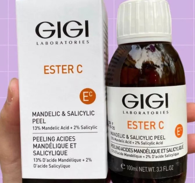Tinh Chất Làm Sáng Da GIGI Ester C Mandelic 13% & Salicylic 2% Peel 100ml - Giúp Da Sáng Đều, Trẻ Hóa và Se Khít Lỗ Chân Lông