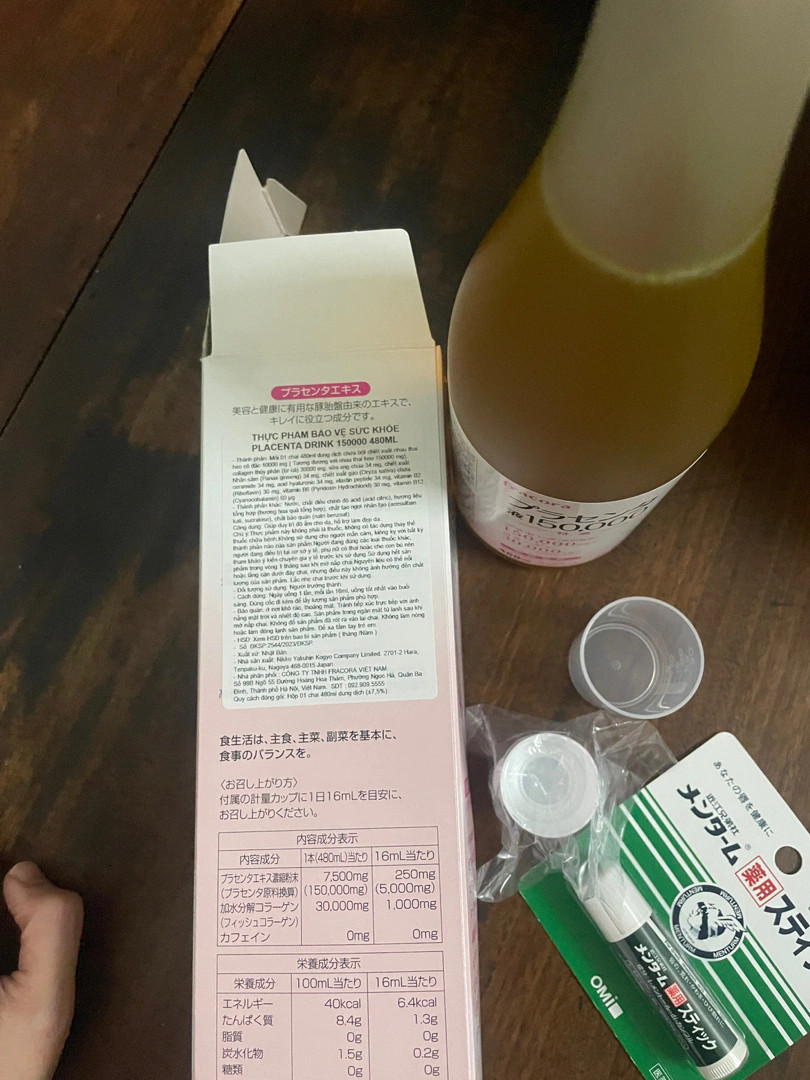 Nước uống đẹp da, bổ sức khỏe Nhật Bản Fracora Placenta 150.000mg
