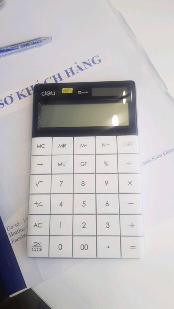 Máy Tính Để Bàn Thông Minh Deli E1589 - 12 Số, Màn Hình LCD Dễ Đọc, Thiết Kế Gọn Nhẹ, Nút Bấm Nhạy, Phù Hợp Văn Phòng, Học Tập