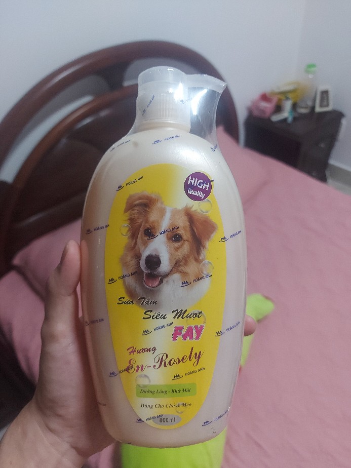 Sữa Tắm Dưỡng Lông Khử Mùi Fay En-Rosely Cho Chó Mèo - Chai 300ml và 800ml, Cao Cấp, Thơm Mát, Giúp Lông Mượt Mà, Sạch Đẹp