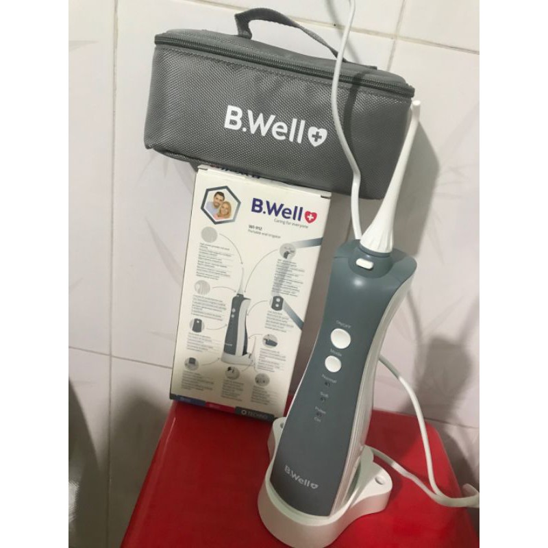 Máy Tăm Nước B.Well Swiss WI-912 - Cầm Tay Tiện Dụng, Chăm Sóc Răng Miệng, 3 Chế Độ Phun, Sạc Không Dây, Giúp Răng Trắng Sáng