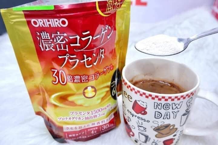 Bột Collagen Nhau Thai Heo Orihiro 60000mg - Duy Trì Sức Khỏe & Làm Đẹp Da Cho Phụ Nữ Trên 45 Tuổi, Dễ Uống 120g