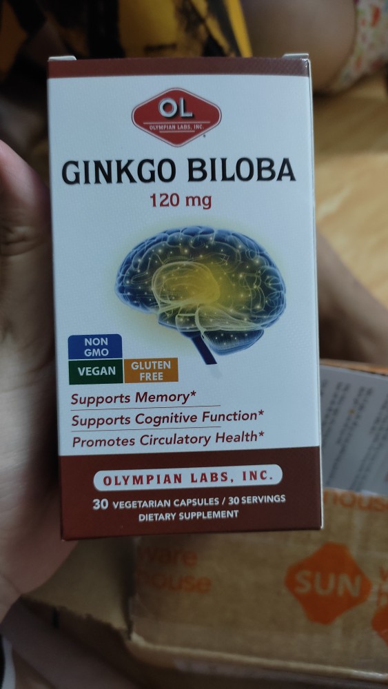 Viên uống Ginkgo Biloba 120mg Olympian Labs - Hỗ trợ cải thiện tuần hoàn não, tăng cường trí nhớ và tập trung, sản phẩm sức khỏe tự nhiên.