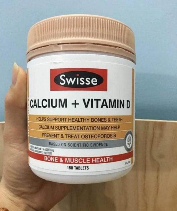 [Hàng nhập khẩu] Viên Uống Bổ Sung Canxi Swisse Calcium + Vitamin D3 - Hỗ Trợ Xương Khớp Chắc Khỏe, Sản Phẩm Từ Úc, 150 Viên