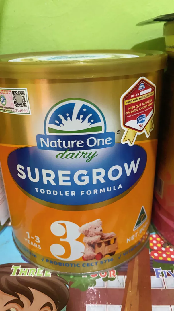 Sữa Bột Nature One Dairy SureGrow cho Bé 0-6 Tuổi - 36 Thành Phần Thiết Yếu, Hỗ Trợ Tiêu Hóa, Tăng Cường Miễn Dịch Tự Nhiên